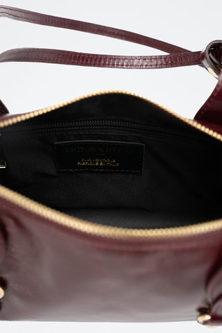 Sac porté épaule en cuir Colby - Bordeaux