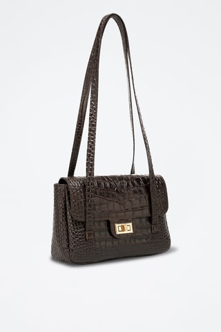 Bolso de piel Scarlet - Marrón oscuro