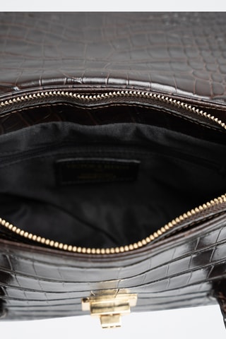 Bolso de piel Scarlet - Marrón oscuro