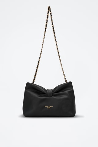 Bandolera de piel Oren - Negro