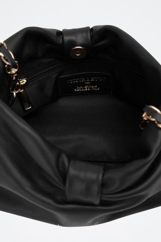 Bandolera de piel Oren - Negro