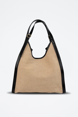 Bolso de piel Zaya  - Negro