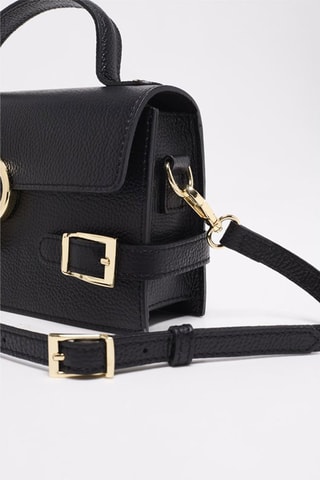Bandolera de piel Sumy - Negro