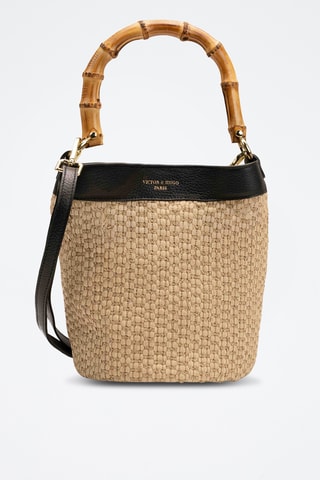 Bandolera de piel Talin - Negro