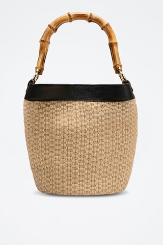 Bandolera de piel Talin - Negro