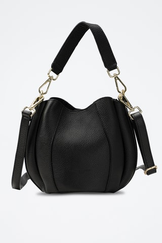 Bandolera de piel Elora - Negro
