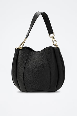 Bandolera de piel Elora - Negro