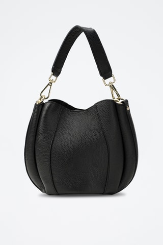 Bandolera de piel Elora - Negro
