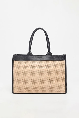 Bolso shopper de piel Nina - Beige