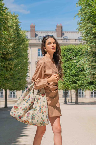 Bolso de piel Lya - Camel