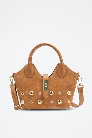 Bandolera de piel Josie - Camel