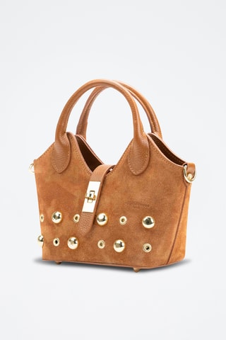 Bandolera de piel Josie - Camel