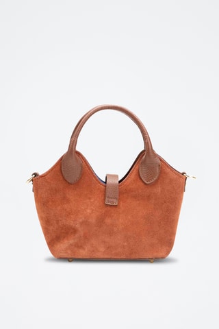 Bandolera de piel Josie - Naranja