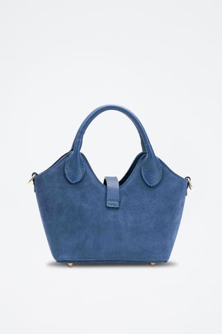 Bandolera de piel Josie - Azul