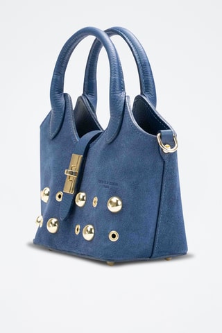 Bandolera de piel Josie - Azul