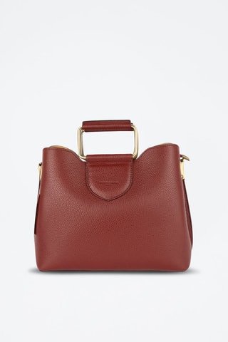 Bolso de piel Biana - Rojo y dorado