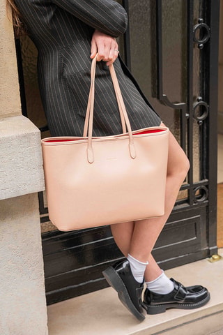 Bolso de piel Cannes - Rosa