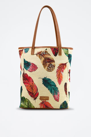 Bolso de piel Elyna - Camel