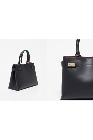 Bolso de piel Lorie - Negro