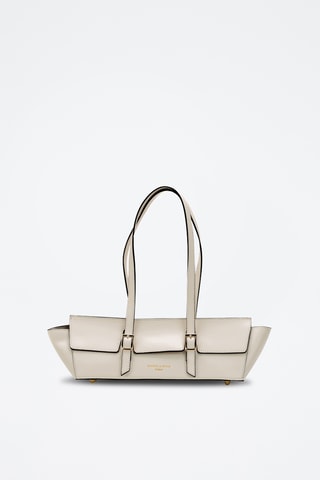 Bolso de piel Briana Box - Beige