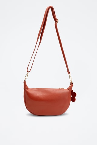 Bandolera de piel Dali - Naranja