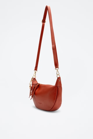 Bandolera de piel Dali - Naranja