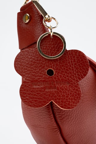 Bandolera de piel Dali - Naranja