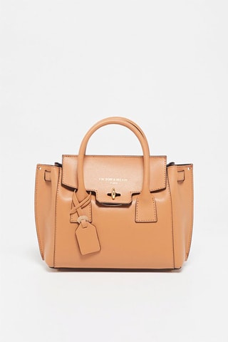 Bolso de piel Jeny - Marrón