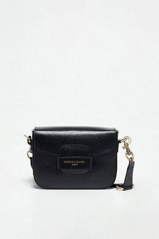 Bandolera de piel Eliane - Negro