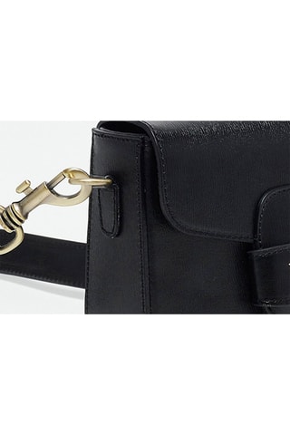 Bandolera de piel Eliane - Negro