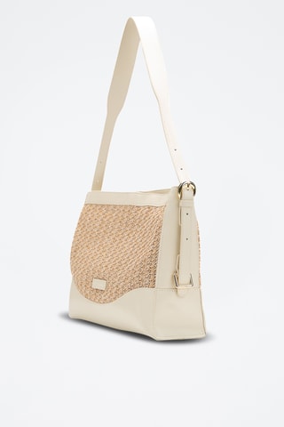 Bolso de piel Malaya  - Blanco