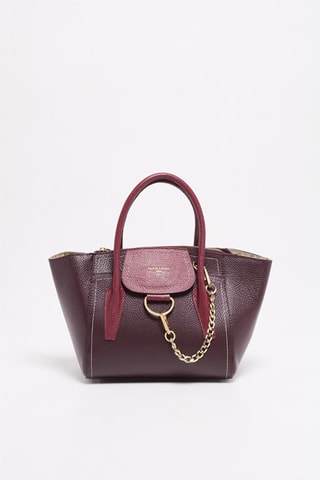 Bolso shopper de piel Soli - Rojo y violeta