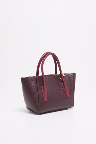 Bolso shopper de piel Soli - Rojo y violeta