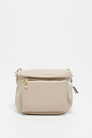 Riñonera de piel Aly - Beige