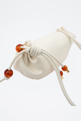 Bolso de piel Aina  - Blanco