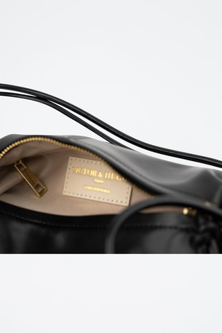 Bolso de piel Aina  - Negro