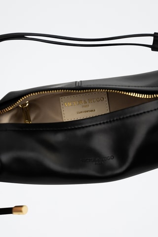 Bolso de piel Aina  - Negro