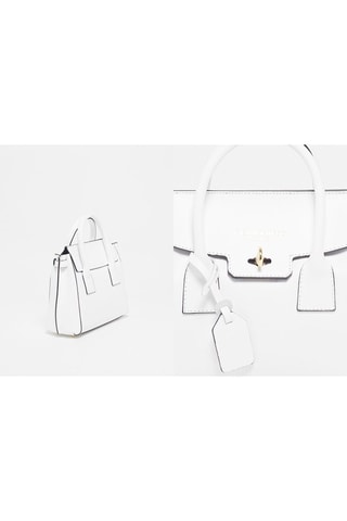 Bolso de piel Jany - Blanco
