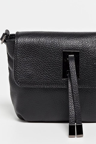 Bandolera de piel Joyce - Negro