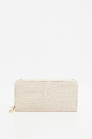 Cartera de piel Eni - Beige
