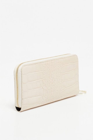 Cartera de piel Eni - Beige