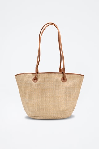 Bolso shopper de piel Solea  - Marrón