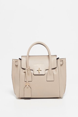 Bolso de piel Jeny - Marrón