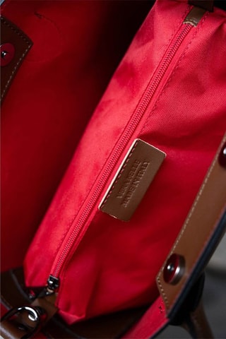 Bolso shopper de piel Nisa - Marrón