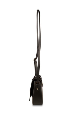 Bandolera de piel Jara - Negro