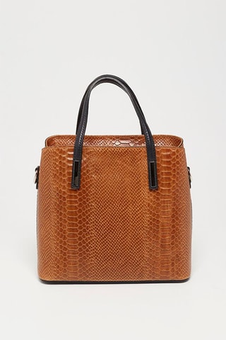 Bolso de piel Rafa - Marrón