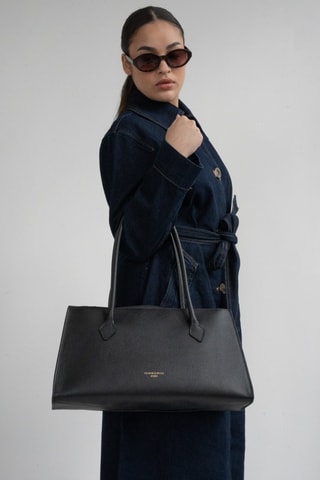 Bolso de piel Oxa - Negro