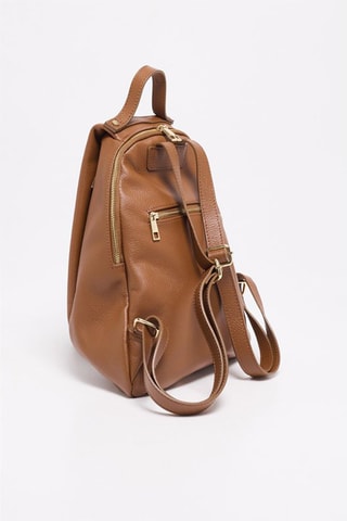Mochila de piel Sadie - Marrón