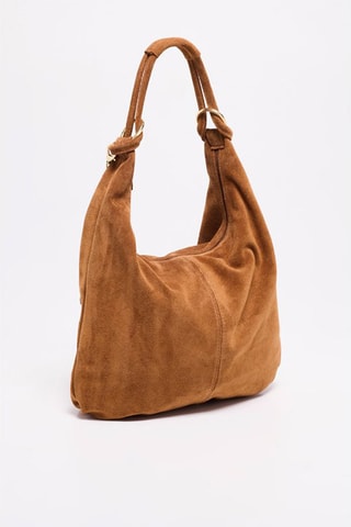 Bolso de nobuk Naia - Marrón