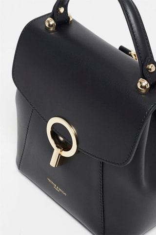 Bolso de piel Elena - Negro